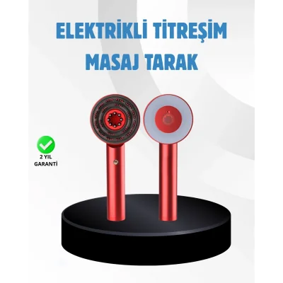 BUĞZ Saç Büyüme Destekleyici Elektrikli Masaj Tarak LED ve Titreşimli