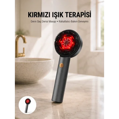 BUĞZ Saç Büyüme Destekleyici Elektrikli Masaj Tarak Yağ Aplikatörlü Yeni Nesil