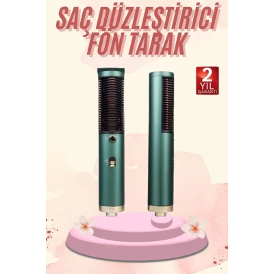  Saç Düzleştirici Fön Makinesi Saç Fırçası Profesyonel Üflemeli