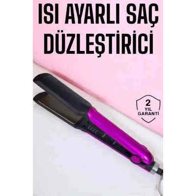 BUĞZ Saç Düzleştirici Isı Ayarlı Seramik Kaplama Döner Kablo Yıpranma Karşıtı - BUĞZ