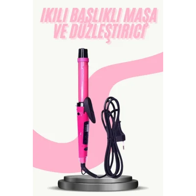  Saç Düzleştirici Şekillendirici Saç Maşası İkili Şekillendirici Isı Ayarlı