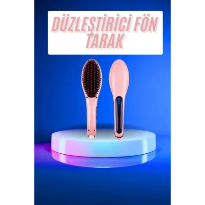 BUĞZ Saç Düzleştirici Tarak Dijital Göstergeli Seramik Kaplama Sıkı Dişli - Lisinya