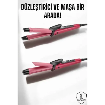 BUĞZ Saç Düzleştirici Ve Maşa İkili Saç Şekillendirici - BUĞZ