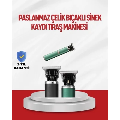  Saç Sakal Ense Paslanmaz Çelik T-Bıçak Vücut Tıraş Makinesi