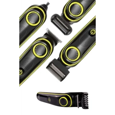 BUĞZ Saç Sakal Şekillendirici Tıraş Makinesi 5 Başlıklı Paslanmaz Çelik Bıçaklı Unısex - BUĞZ