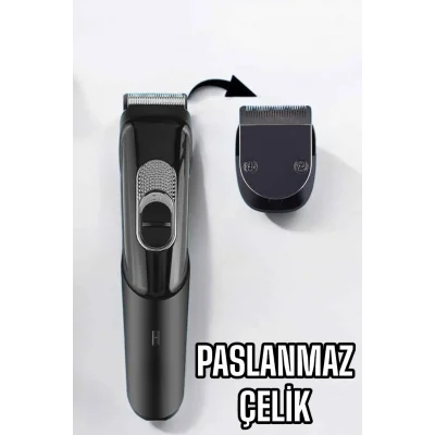 BUĞZ Saç Sakal Vücut Şarjlı Kablosuz Tıraş Makinesi Profesyonel Paslanmaz Çelik - BUĞZ