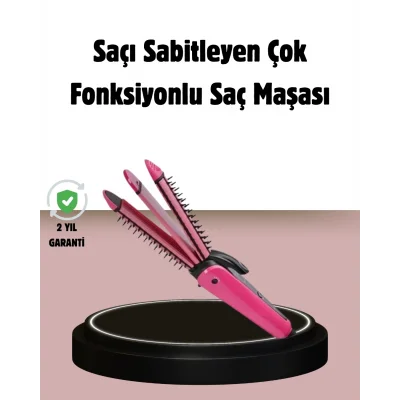  Saç Şekillendirici Maşa ve Düzleştirici 2’si 1 Arada
