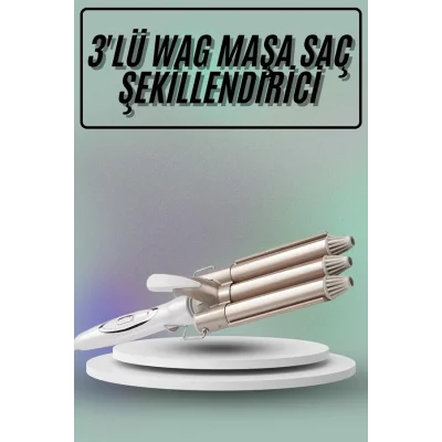 BUĞZ Saç Şekillendirici Wag Maşa Üçlü Yüksek Isı Ayarlı Seramik Kaplama - BUĞZ