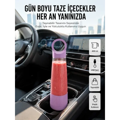 BUĞZ Sağlıklı Yaşam İçin 400 ml Taşınabilir Blender