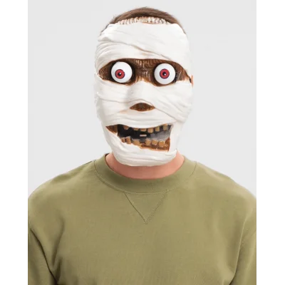 BUĞZ Sallanan Yaylı Oynar Gözlü Mumya Maskesi