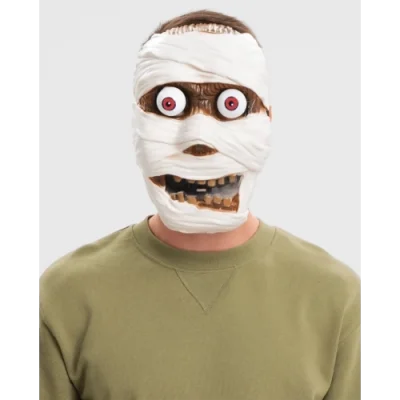  Sallanan Yaylı Oynar Gözlü Mumya Maskesi