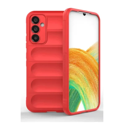 BUĞZ Samsung A36 Kılıf Optimum Silikon - Kırmızı