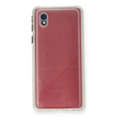 BUĞZ Samsung Galaxy A01 Core Kılıf Miami Şeffaf Silikon - Şeffaf