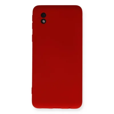 BUĞZ Samsung Galaxy A01 Core Kılıf Nano İçi Kadife Silikon - Kırmızı