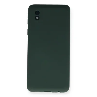 BUĞZ Samsung Galaxy A01 Core Kılıf Nano İçi Kadife Silikon - Koyu Yeşil