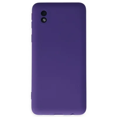 BUĞZ Samsung Galaxy A01 Core Kılıf Nano İçi Kadife Silikon - Mor