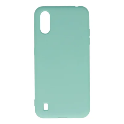 BUĞZ Samsung Galaxy A01 Kılıf Nano İçi Kadife Silikon - Turkuaz