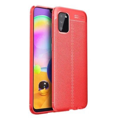 BUĞZ Samsung Galaxy A02s Kılıf Auto Focus Kapak - Kırmızı