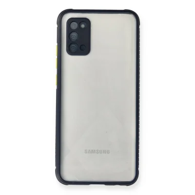 BUĞZ Samsung Galaxy A02s Kılıf Miami Şeffaf Silikon - Lacivert