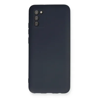 BUĞZ Samsung Galaxy A02s Kılıf Nano İçi Kadife Silikon - Lacivert