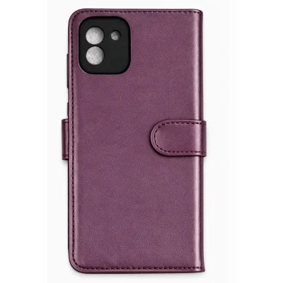 BUĞZ Samsung Galaxy A03 Core Kılıf Trend S Plus Kapaklı Kılıf - Mor