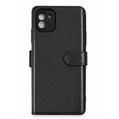 BUĞZ Samsung Galaxy A03 Core Kılıf Trend S Plus Kapaklı Kılıf - Siyah