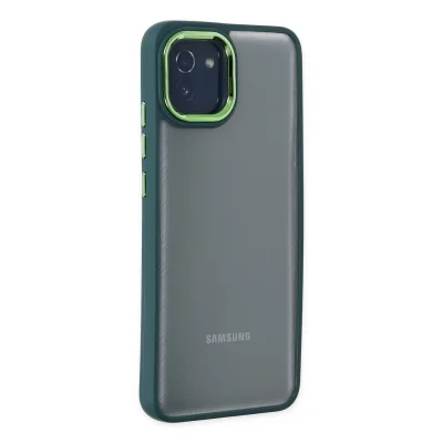 BUĞZ Samsung Galaxy A03 Kılıf Dora Kapak - Haki Yeşil