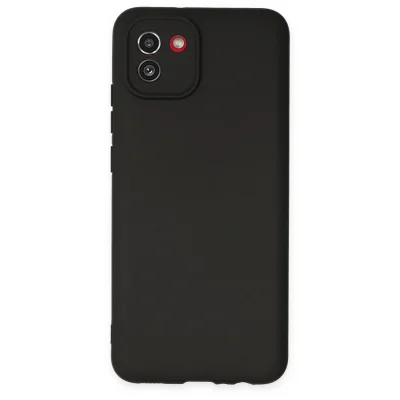 BUĞZ Samsung Galaxy A03 Kılıf First Silikon - Siyah