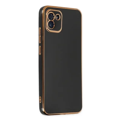 BUĞZ Samsung Galaxy A03 Kılıf Volet Silikon - Siyah