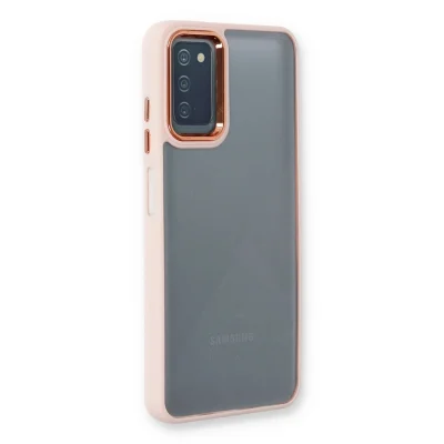 BUĞZ Samsung Galaxy A03s Kılıf Dora Kapak - Pudra