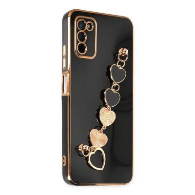 BUĞZ Samsung Galaxy A03s Kılıf Esila Silikon - Siyah