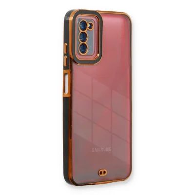 BUĞZ Samsung Galaxy A03s Kılıf Liva Lens Silikon - Siyah