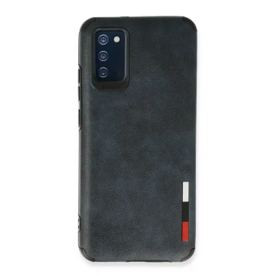 BUĞZ Samsung Galaxy A03s Kılıf Loop Deri Silikon - Lacivert