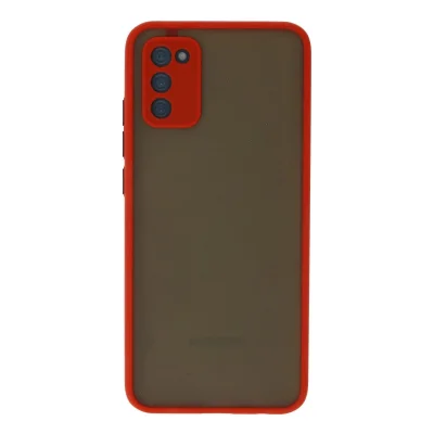 BUĞZ Samsung Galaxy A03s Kılıf Montreal Silikon Kapak - Kırmızı