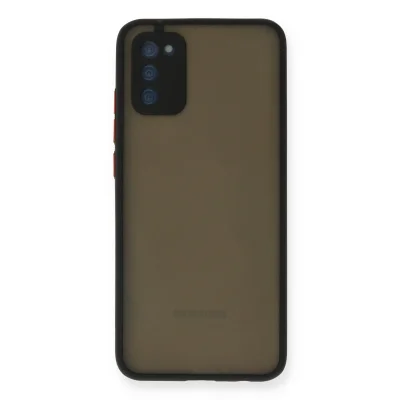 BUĞZ Samsung Galaxy A03s Kılıf Montreal Silikon Kapak - Siyah