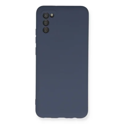 BUĞZ Samsung Galaxy A03s Kılıf Nano İçi Kadife Silikon - Gri