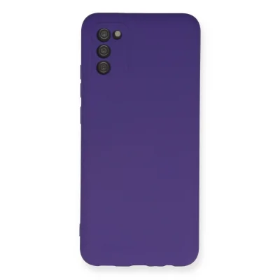 BUĞZ Samsung Galaxy A03s Kılıf Nano İçi Kadife Silikon - Mor