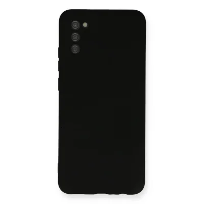 BUĞZ Samsung Galaxy A03s Kılıf Nano İçi Kadife Silikon - Siyah