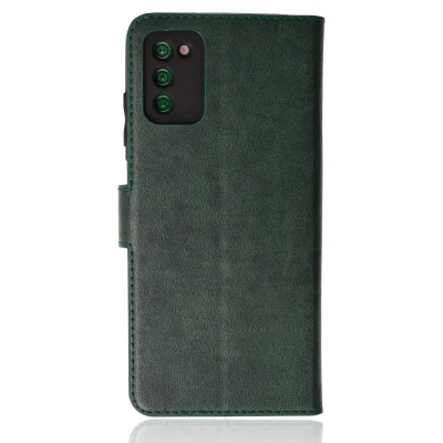 BUĞZ Samsung Galaxy A03s Kılıf Trend S Plus Kapaklı Kılıf - Yeşil