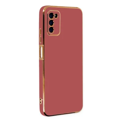 BUĞZ Samsung Galaxy A03s Kılıf Volet Silikon - Kırmızı