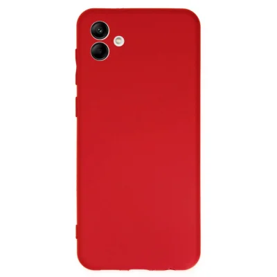 BUĞZ Samsung Galaxy A04 Kılıf First Silikon - Kırmızı