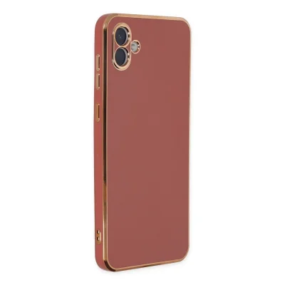 BUĞZ Samsung Galaxy A04 Kılıf Volet Silikon - Kırmızı