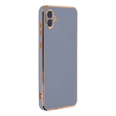 BUĞZ Samsung Galaxy A04 Kılıf Volet Silikon - Mavi