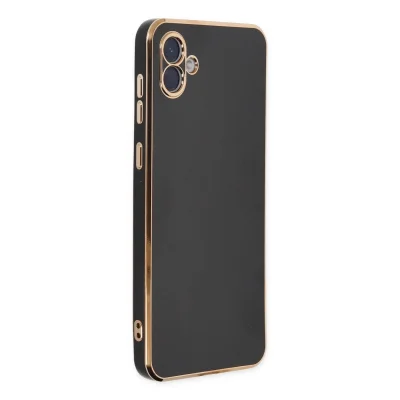 BUĞZ Samsung Galaxy A04 Kılıf Volet Silikon - Siyah