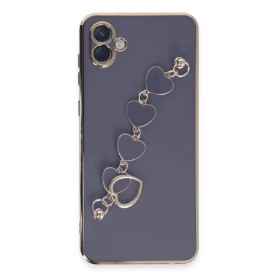 BUĞZ Samsung Galaxy A04e Kılıf Esila Silikon - Gri