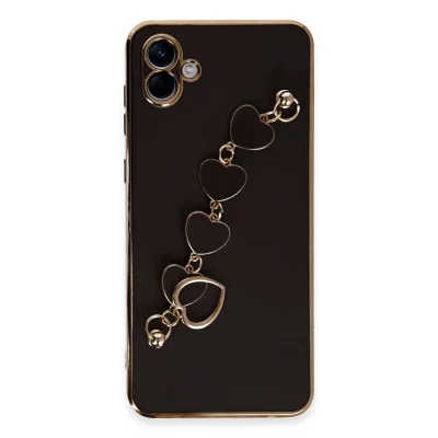 BUĞZ Samsung Galaxy A04e Kılıf Esila Silikon - Siyah