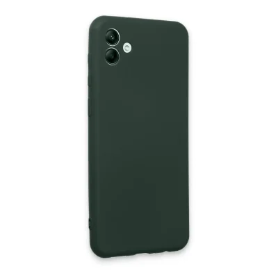 BUĞZ Samsung Galaxy A04e Kılıf First Silikon - Koyu Yeşil