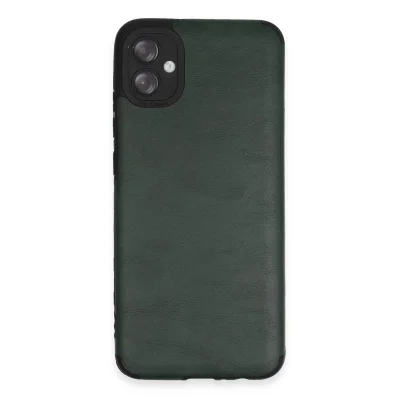 BUĞZ Samsung Galaxy A04e Kılıf Loop Deri Silikon - Yeşil