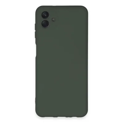 BUĞZ Samsung Galaxy A04e Kılıf Nano İçi Kadife Silikon - Koyu Yeşil