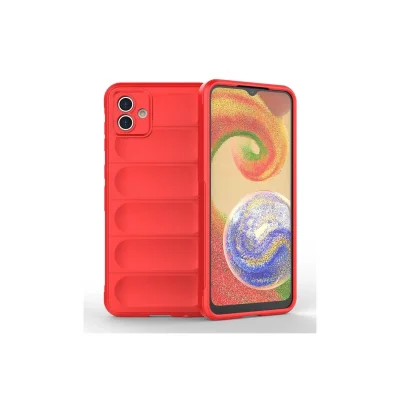 BUĞZ Samsung Galaxy A04e Kılıf Optimum Silikon - Kırmızı